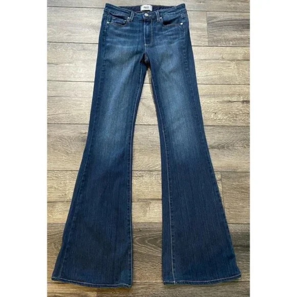 PAIGE Women's Blue Flare Jeans